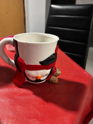 Lote 4 Tazas Navideñas Cerámica