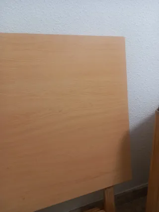 Mesa plegable madera clara 100x60