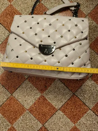 Borsa L'Atelier Du Sac grigia con borchie