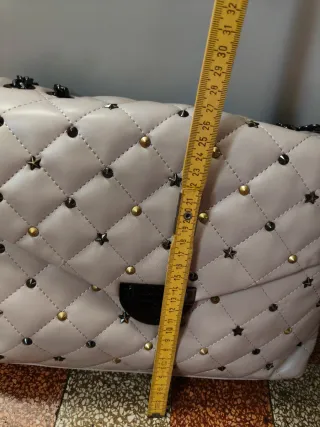 Borsa L'Atelier Du Sac grigia con borchie