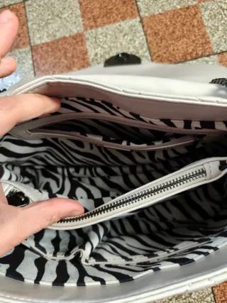 Borsa L'Atelier Du Sac grigia con borchie