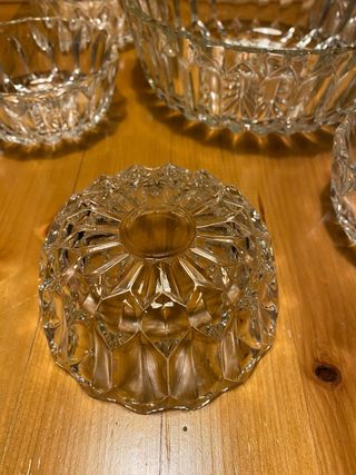 Servizio macedonia vintage cristallo molato