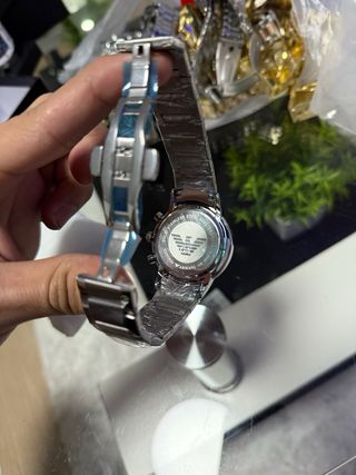 Reloj  Azul y Plateado