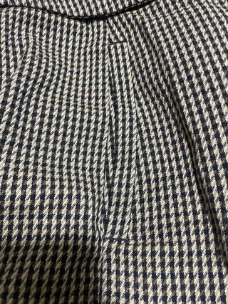 Pantalón Massimo Dutti Blanco y Negro