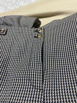 Pantalón Massimo Dutti Blanco y Negro