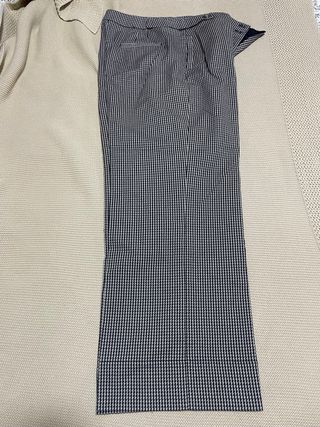 Pantalón Massimo Dutti Blanco y Negro