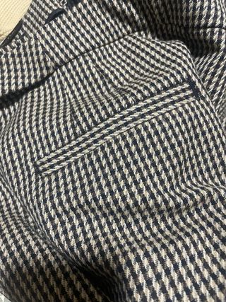 Pantalón Massimo Dutti Blanco y Negro