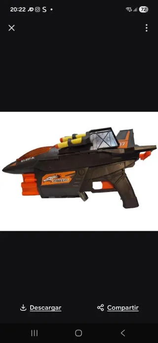 Pistola de Juguete tipo Jet con Figura