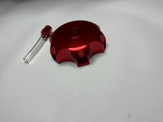 Tapon depósito aluminio gasolina  pit bike rojo