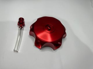 Tapon depósito aluminio gasolina  pit bike rojo