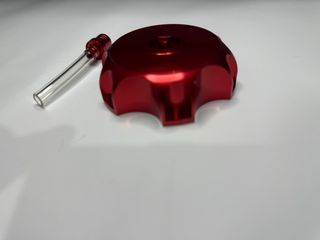 Tapon depósito aluminio gasolina  pit bike rojo
