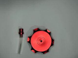 Tapon depósito aluminio gasolina  pit bike rojo