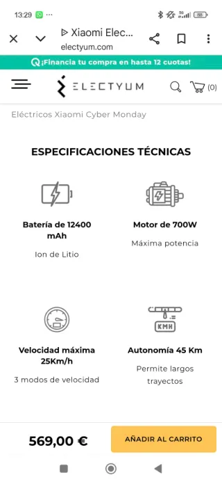 Patinete Eléct Xiaomi 4 pro,negociable reg casco