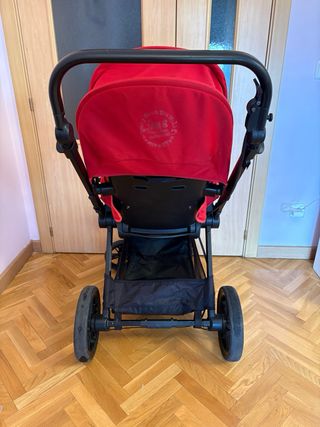 Carrito Muum Jane + Capazo Soft Rojo