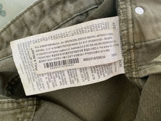 Pantalón vaquero corto caqui talla 34