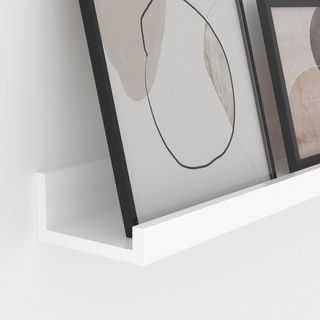 Estante de pared madera 60 cm Blanco