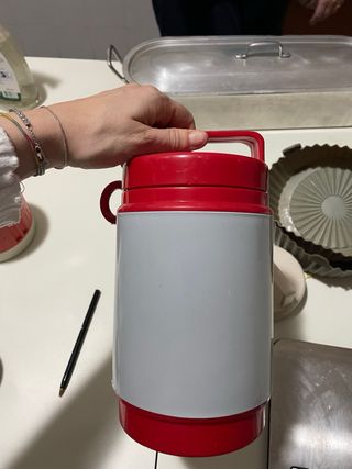 Set 2 Termos Rojo y Gris