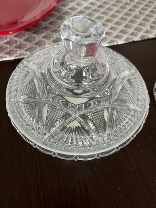 Coppia Zuccheriera Caramelliera Vetro