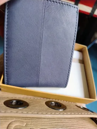 Cartera Pepe Jeans Piel Azul Hombre.