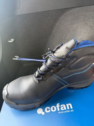 Botas Seguridad Piel Negra COFAN Talla 45.