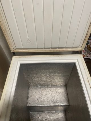 Arcón congelador.