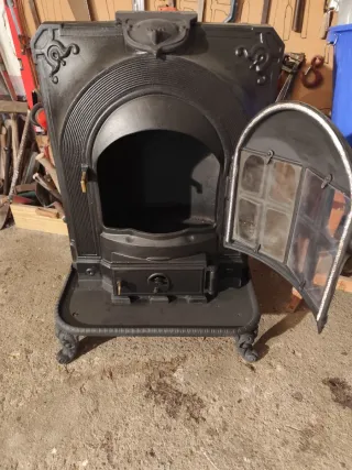 Estufa Hierro Fundido Salamandra Negra