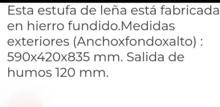 Estufa Hierro Fundido Salamandra Negra