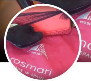 Bolso de mano burdeos