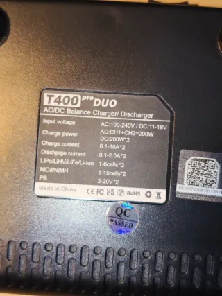 Cargador Batería T400 Pro Duo HTRC