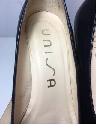 Salones Unisa Negro Tacón Plataforma Talla 39
