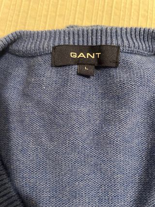 Jersey Gant Pico Talla L Azul