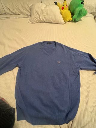 Jersey Gant Pico Talla L Azul