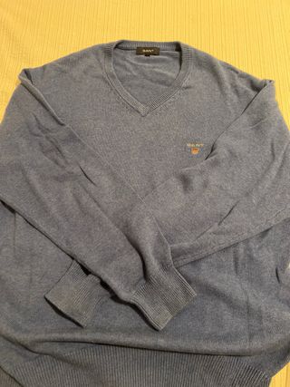 Jersey Gant Pico Talla L Azul