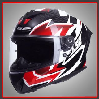 CASCO LS2 FF820 RAPID III XTREM WHITE BLACK RED