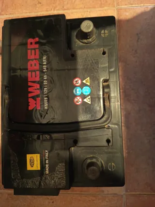 Batería Coche WEBER 12V 60Ah 540A