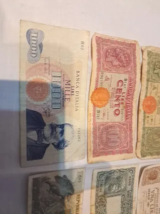 Lotes de Billetes Antiguos Italianos
