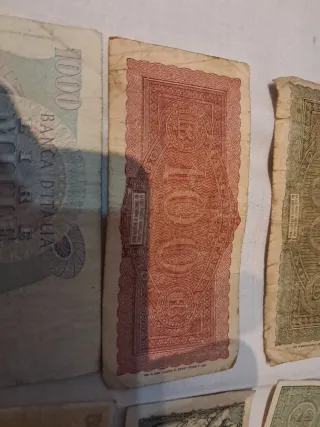 Lotes de Billetes Antiguos Italianos