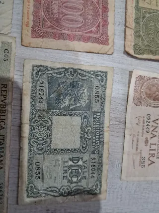Lotes de Billetes Antiguos Italianos