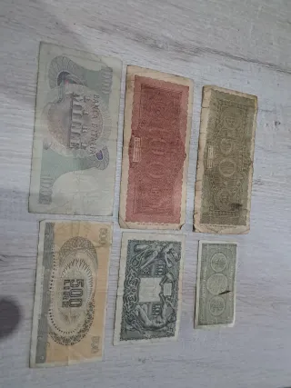 Lotes de Billetes Antiguos Italianos