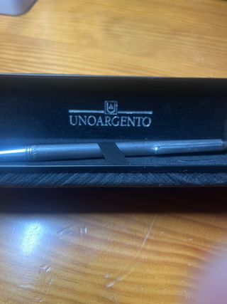 Bolígrafo UNOARGENTO Plata 1ª Ley, marca 925.