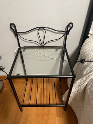 Cabecero y mesitas forja