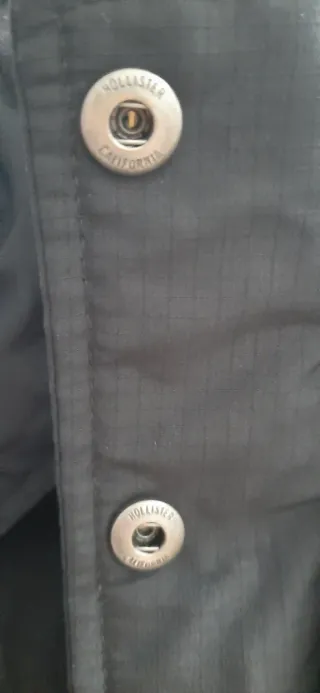 Chamarra Hollister Negra Talla L