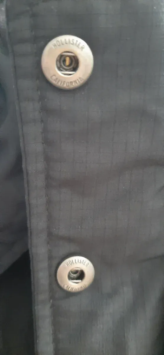 Chamarra Hollister Negra Talla L