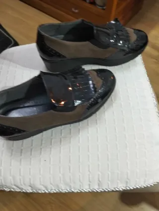 Zapatos de vestir charol y ante