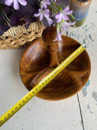 Antipastiera in legno vintage a 3 scomparti