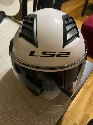 Casco jet LS2 Airflow Blanco