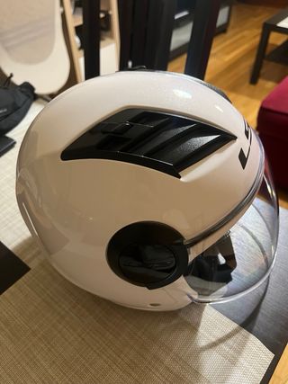 Casco jet LS2 Airflow Blanco