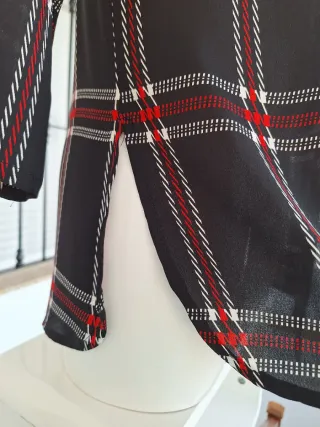 Camisa cuadros semitransparente