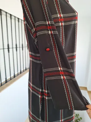 Camisa cuadros semitransparente