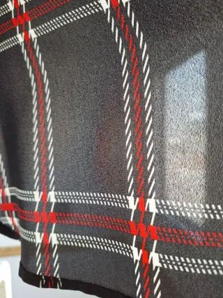 Camisa cuadros semitransparente